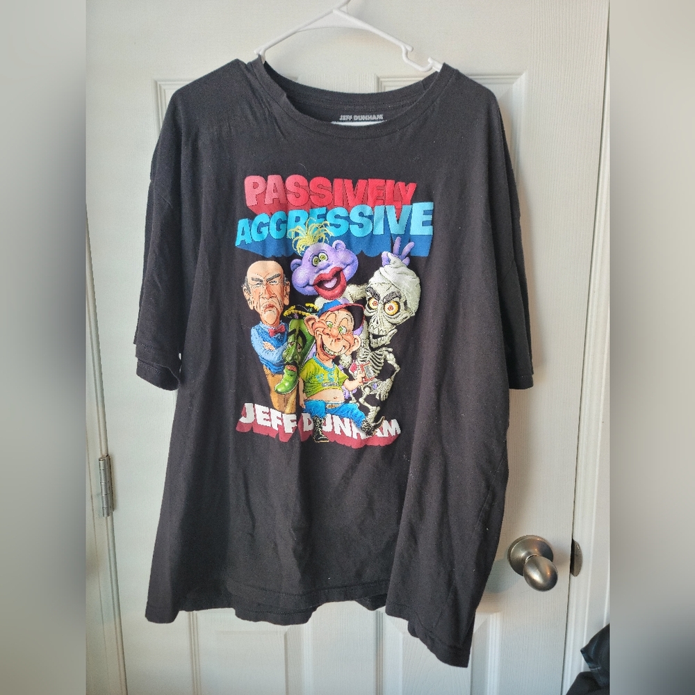 Jeff Dunham Men's Passively Aggressive Tour T Shirt SZ 3XL Peanut Walter & More